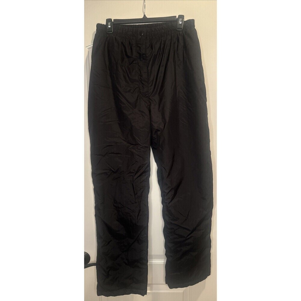 Women’s SKIGEAR BLACK Insulated Water Resistant Zipper Ski Snow Pants Sz Large